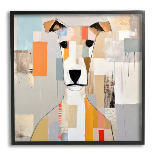 Winston Porter " Winston Porter Dog Face Abstract Collage " by Irena Orlov Wayfair